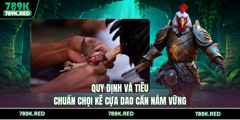 Quy định và tiêu chuẩn chọi kê cựa dao cần nắm vững